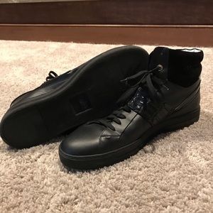 FENDI CROC STRAP HIGH-TOP MENS SHOES UK 11 US 11.5